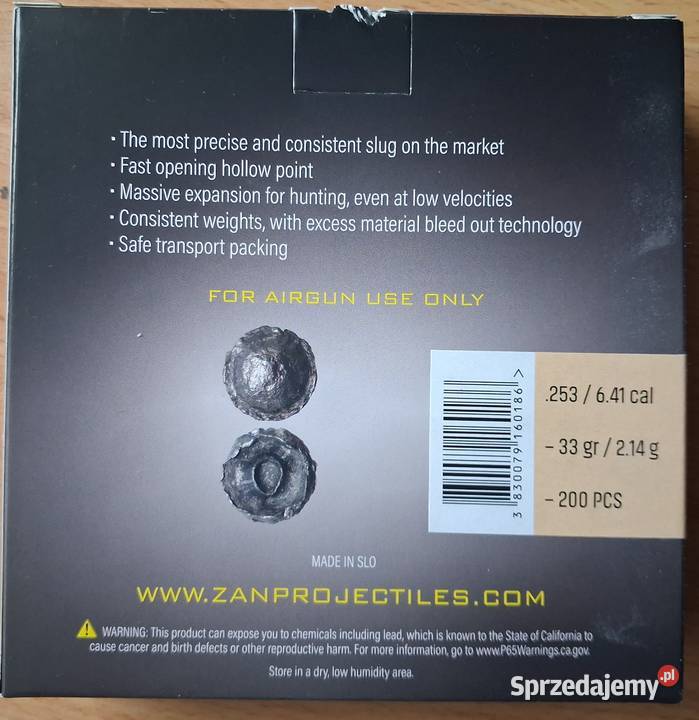 Slugi ZAN 635 33gr 253 sprzedam