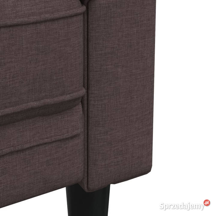 Sofa Chesterfield dwuosobowa ciemnobrązowa obita sprzedam