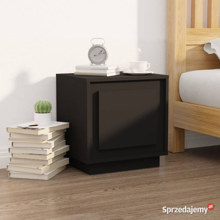 Szafki nocne 2 czarne 44x35x45 materiał mazowieckie Warszawa