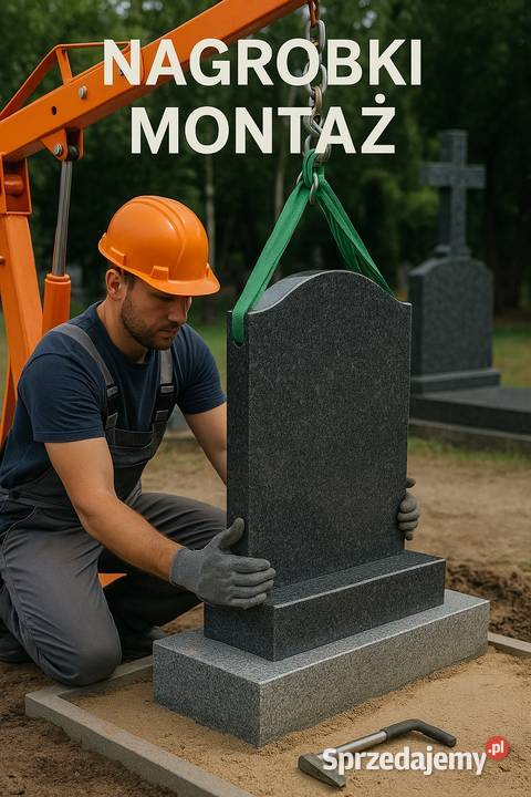 Tablice na grób nagrobne na pomnik z montażem Wrocław