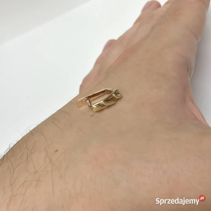 Złote KOLCZYKI 14K pięknie ZDOBIONE cudowne złote Warszawa