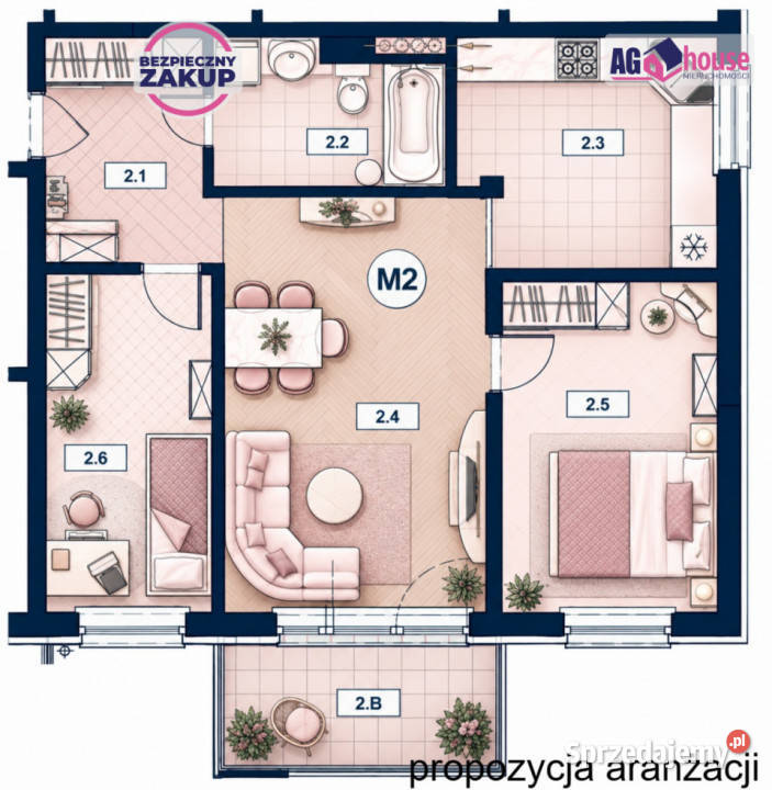 Mieszkanie 639m2 3pokojowe Gdańsk Myśliwskie