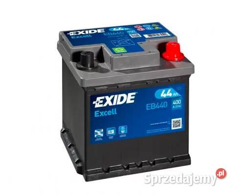Akumulator Exide Excell 44Ah 400A kostka prawy Części samochodowe Braniewo sprzedam
