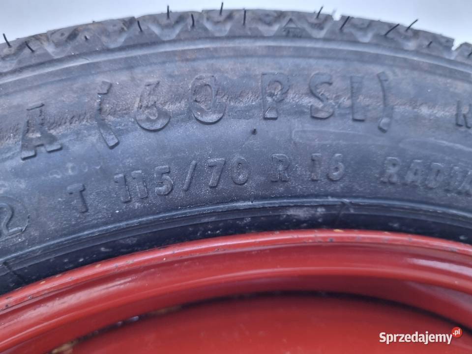 KOŁO DOJAZDOWE dojazdówka 11570 R16 5x110 Chełm sprzedam