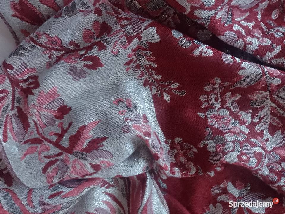 Ekskluzywna duża chusta szal oversize z Londynu sprzedam