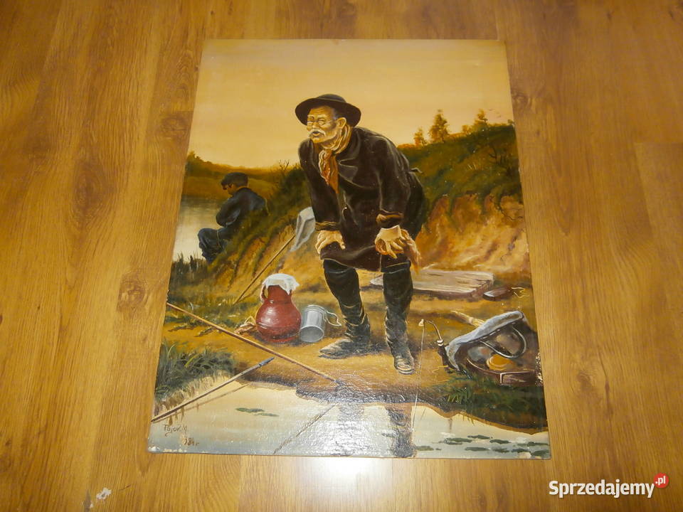 Obraz na płótnie PajorM 1984r ładny stan Łódź