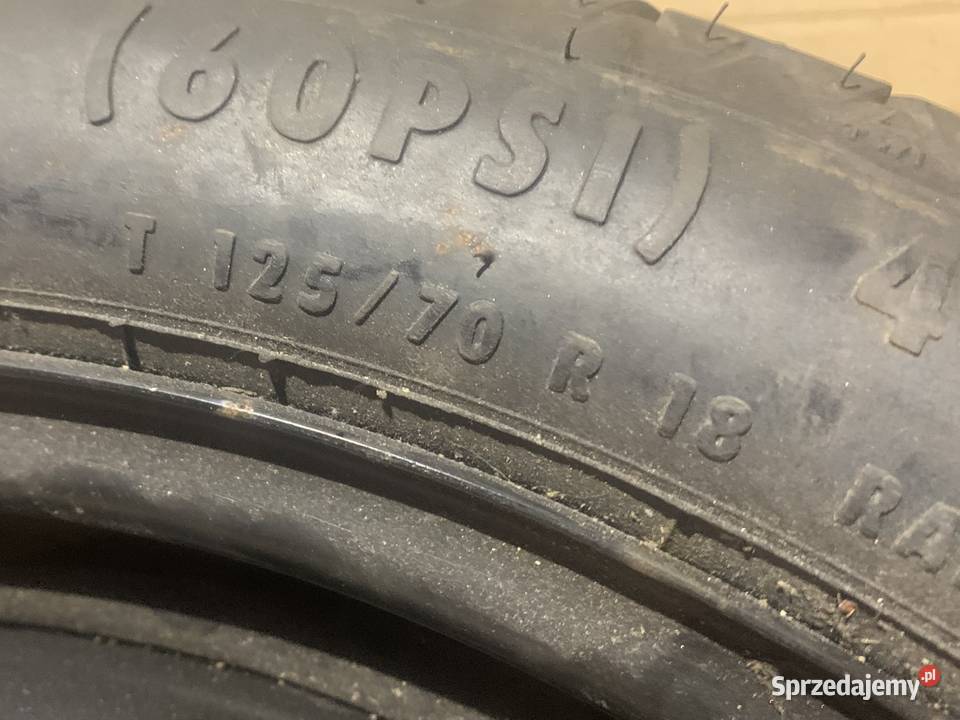1J0601027M koło zapasowe dojazdowe 5x100 vw audi Szczecin