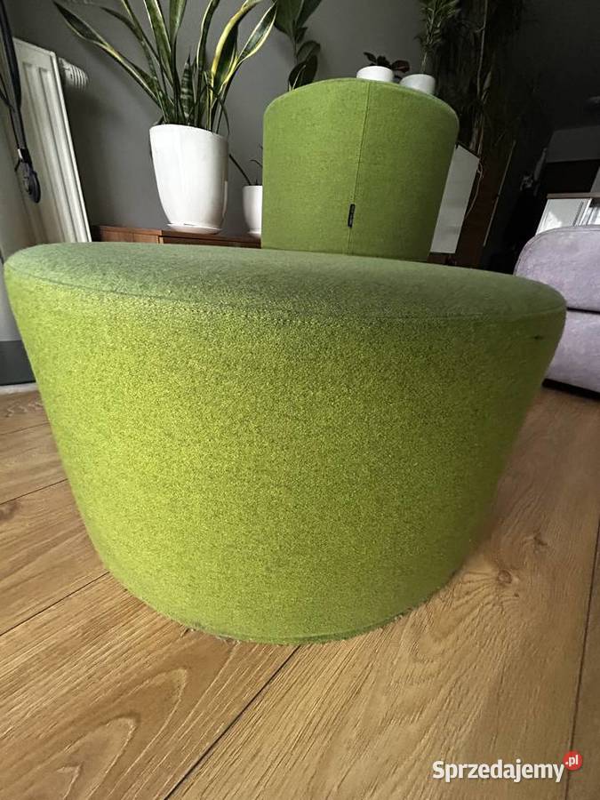 Designerskie pufy SOFTLINE x3 Oliwkowa zieleń 35cm