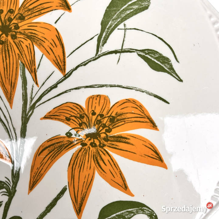 Patera Edelkeramik Grnstadt z motywem kwiatowym mazowieckie Warszawa