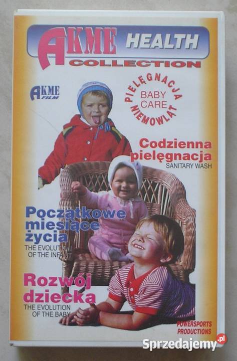 Kaseta VHS codzienna pielęgnacja niemowląt lektor Kraków