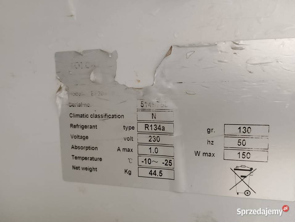 SZAFA MROŹNICZA PODBLATOWA FORCAR EF 200 Wrocław