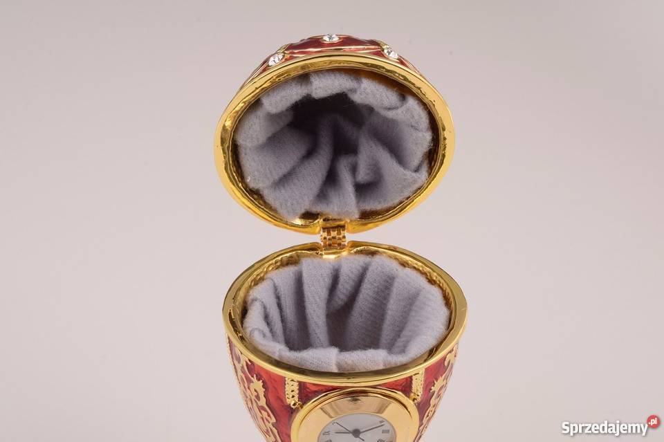 JAJKO Z ZEGAREM ozdoba FABERGE Unikat na Dzień Puławy