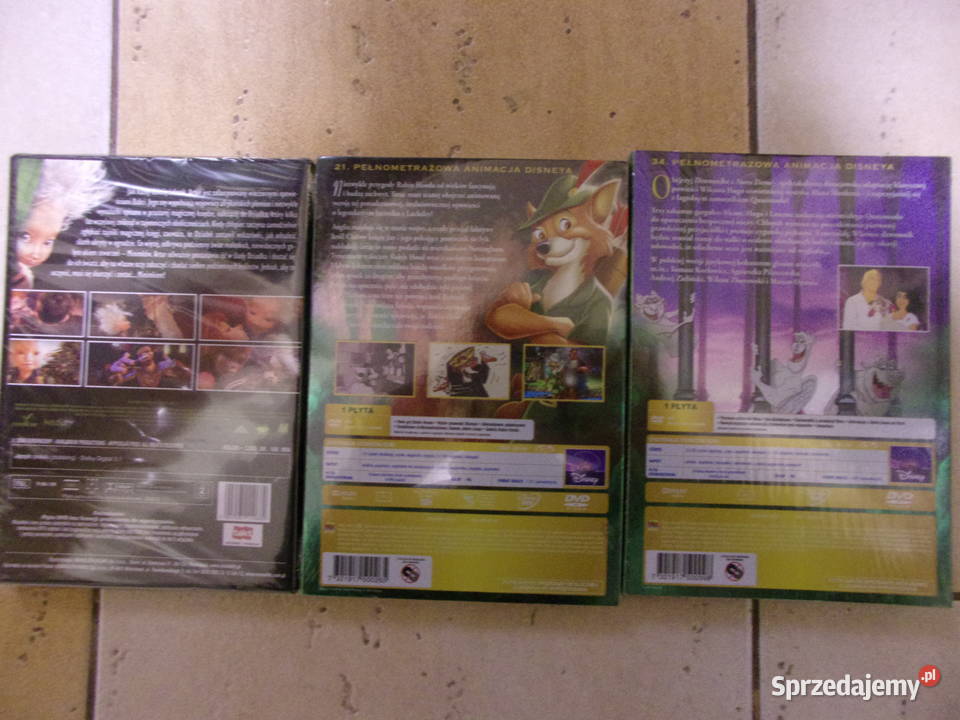 3 x filmy DVD dzieci Disneya z polskim Warszawa