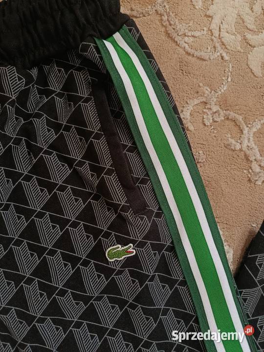 Komplet dresowy Lacoste Monogram czarny rozmiar Białystok