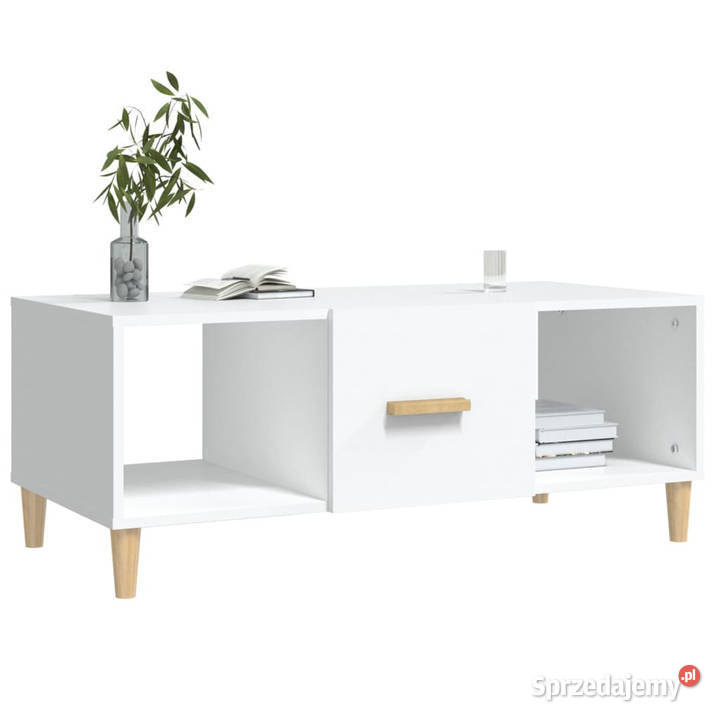 Stolik kawowy biały 102x50x40 materiał Warszawa sprzedam