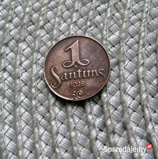 Łotwa 1 Santim 1928r Kalisz