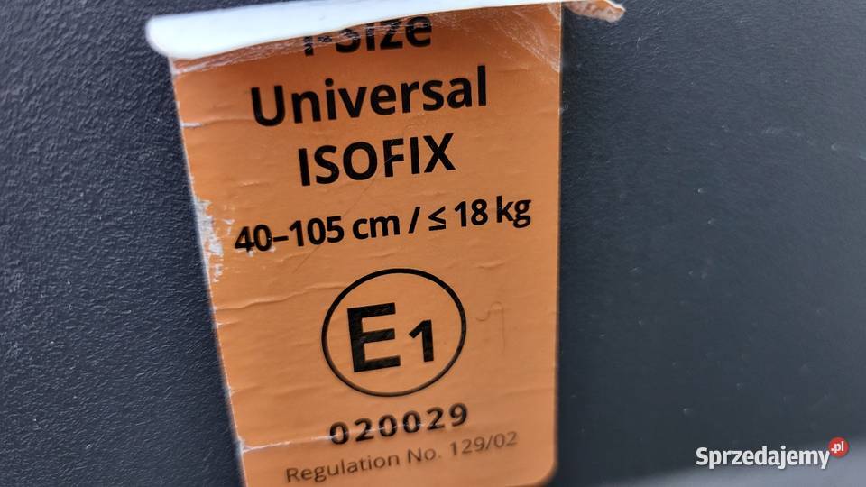 Fotelik samochodowy Firmy Baby safe Pozostałe