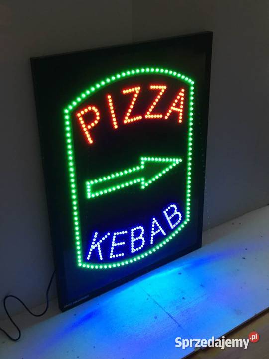 LED reklama neon KEBAB 70 x 30 zewnętrzna 230V wielkopolskie Poznań
