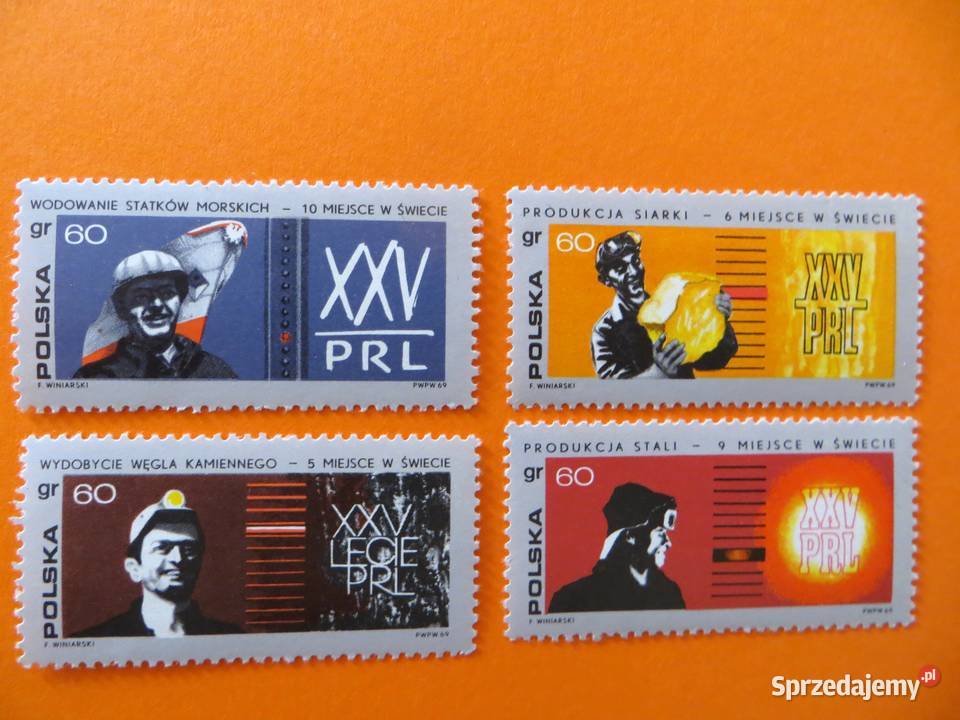 Znaczki XXV lat PRL Poznań sprzedam