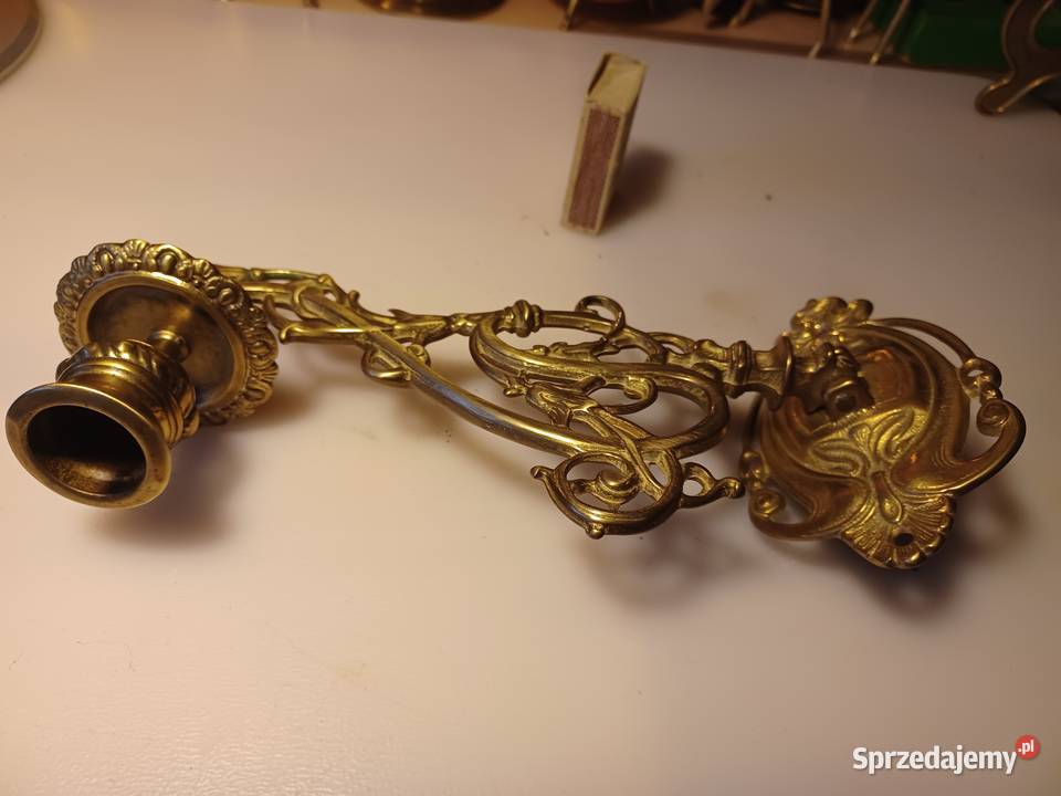 Świecznik do pianina Mosiądz