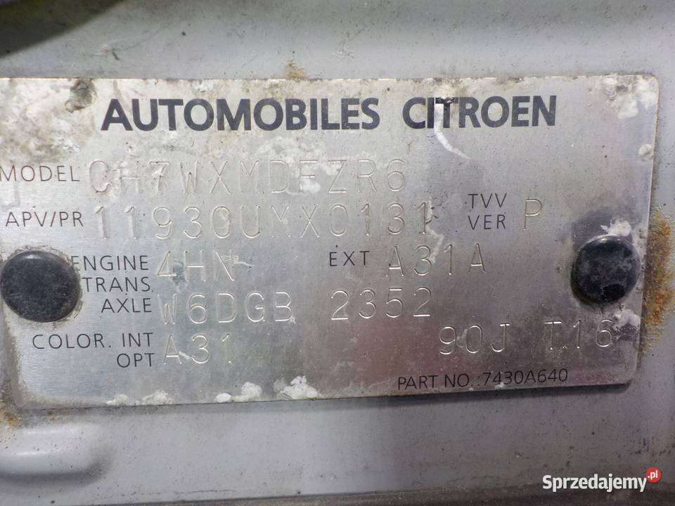 CITROEN CCROSSER 22 HDI 09r maska Suków