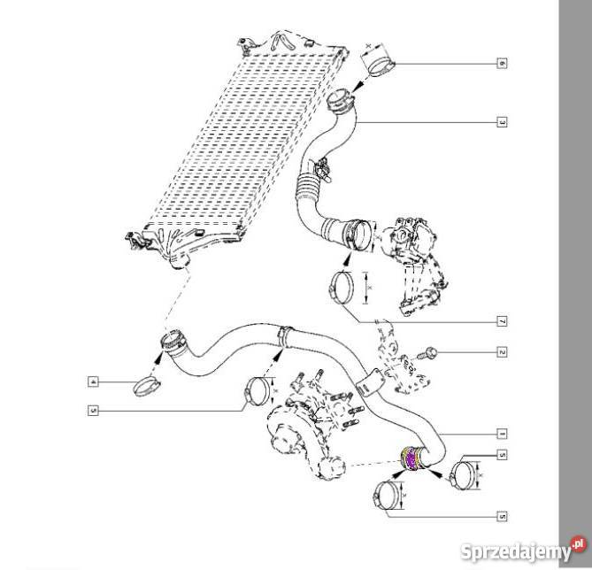 PRZEWÓD INTERCOOLERA RENAULT ESPACE IV 22 dci Bielsko-Biała