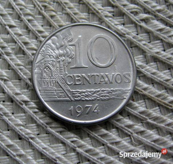 Brazylia 10 Centavos 1974 Ładna wielkopolskie Kalisz