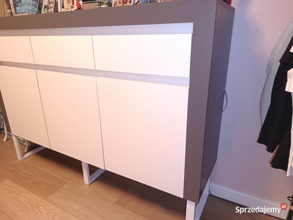 Komoda biało szara duża podkarpackie