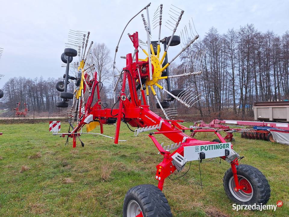 Zgrabiarka dwukaruzelowa Pottinger Class Krone Zgrabiarki i przetrząsacze Łomża