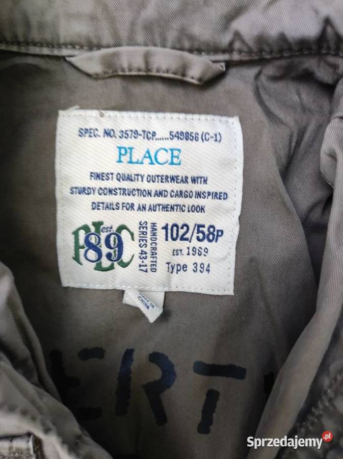 dziecięca parka kurtka wojskowa militarna khaki uniseks