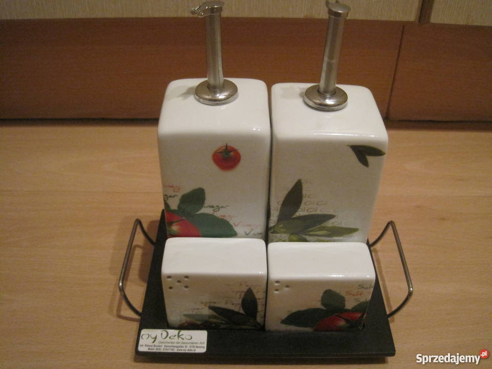 Elegancki zestaw do przypraw Oliwa Vinegar Wyposażenie wnętrz