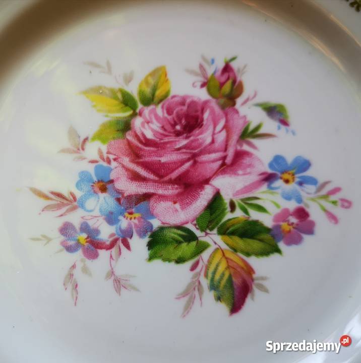 Filiżanka na spodku z 2 talerzykami England 22 Gdańsk sprzedam