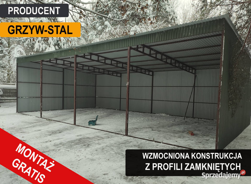 Garaż Blaszany Wiata otwarta Magazyn na maszyny Krasnystaw