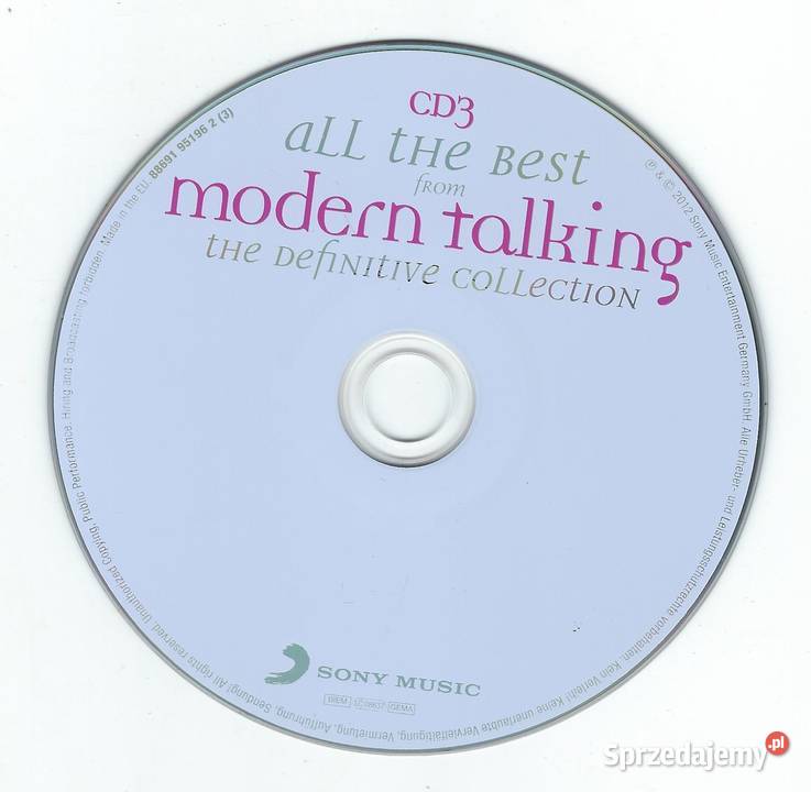 3 CD Modern Talking All The BestThe Definitive Brwinów