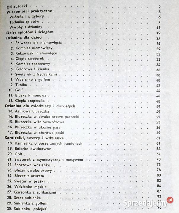 Dzianina familijna Bożena Jeske Rok wydania 1987 lubelskie Chełm