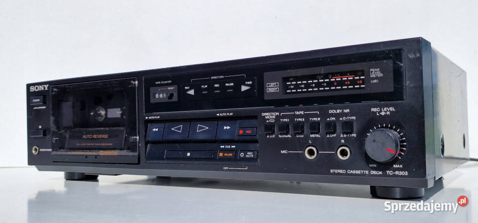 magnetofon SONY TC R 303 TCR303 Cassette Deck Międzychód