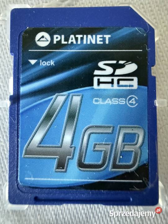 Karta pamięci Platinet SDHC 4GB Class 4 etui SD Czerwionka-Leszczyny