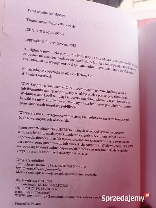 zostać mistrzem doskonałości Green książki motywacja, rozwój osobisty Warszawa