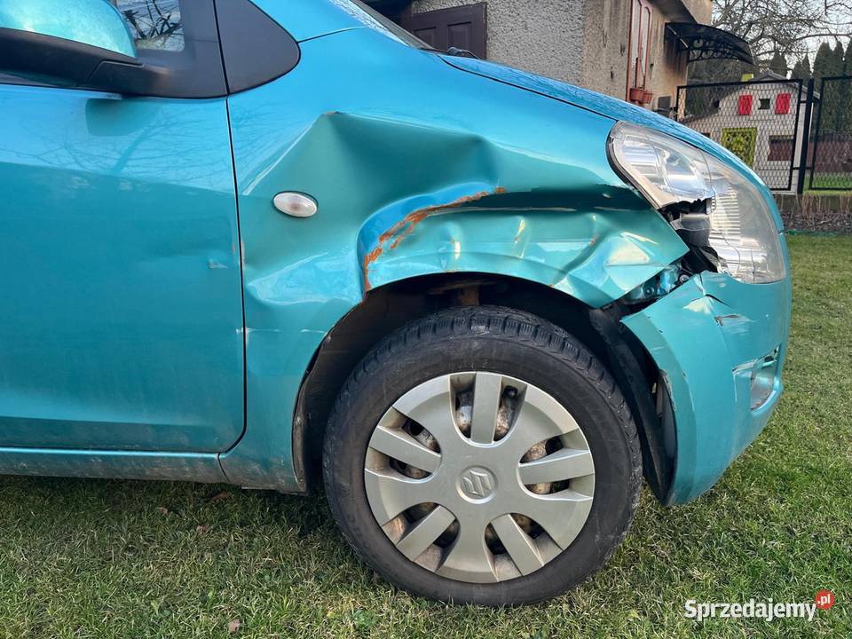 Suzuki Splash 2009 12 przebieg 129500 uszkodzony