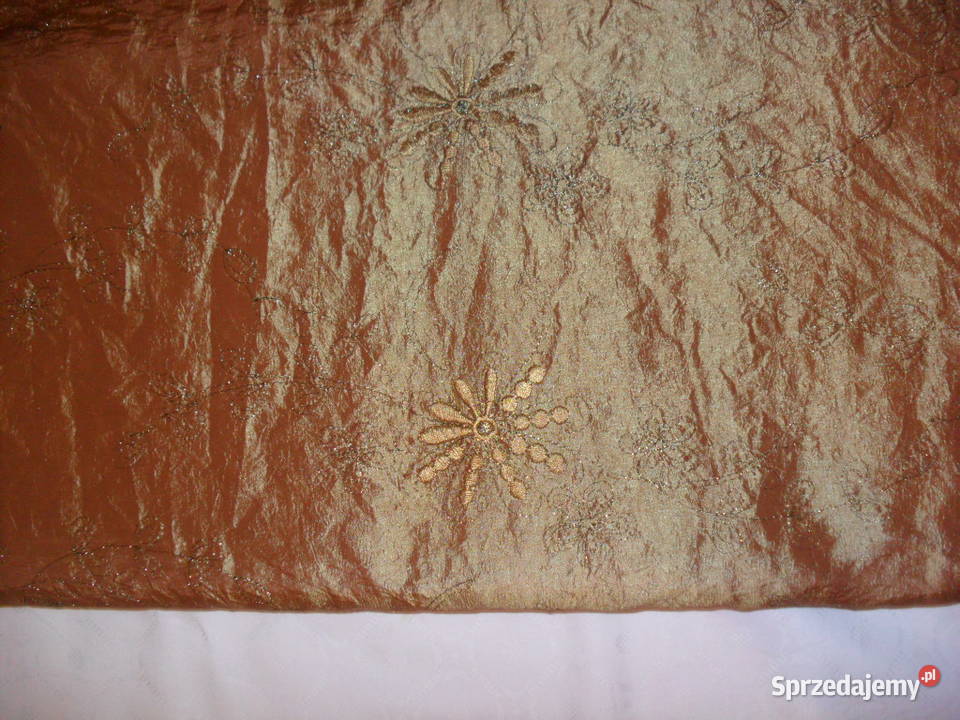 tkanina dekoracyjnatafta z brokatem Wrocław