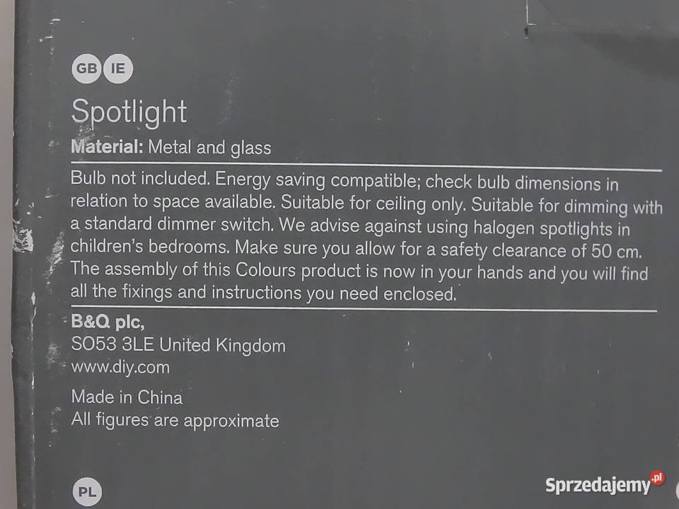 Nowy Reflektor Punktowy Colours Blue Chrom i Lampy Biłgoraj