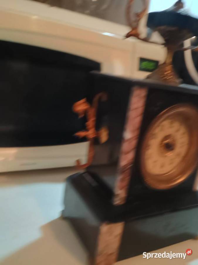 Kominkowy zegar marmurowy francuski Rzeszów sprzedam