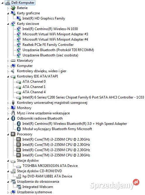 Dell Inspiron N4110 sprawny i kompletny Dell Szczecin sprzedam