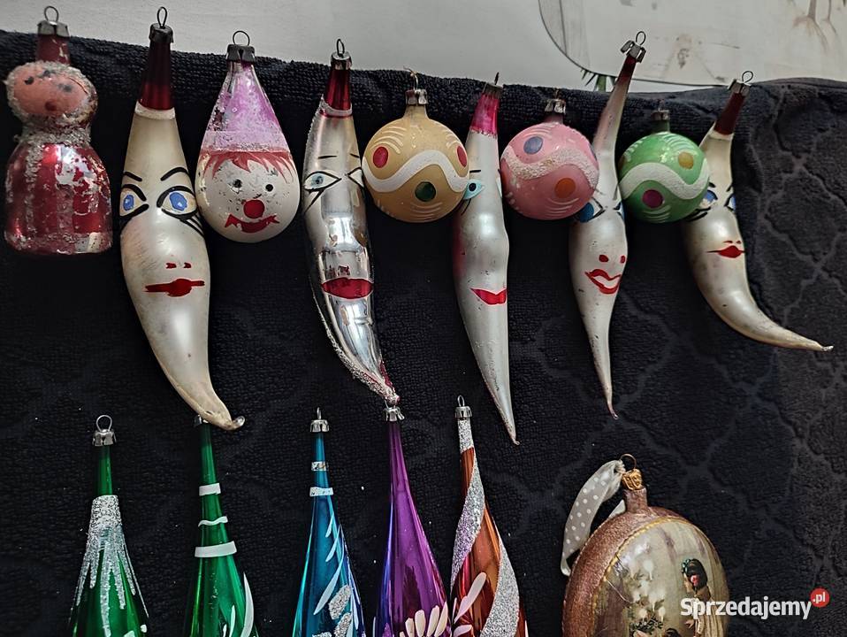 Ozdoby choinkowe PRL 21 sztuk Antyki, Sztuka, Kolekcje mazowieckie Warszawa