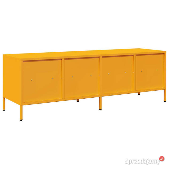 Szafka RTV żółta 135x39x435 stal walcowana na Warszawa