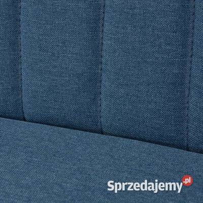 vidaXL Sofa 117x555x77 niebieski materiał244072
