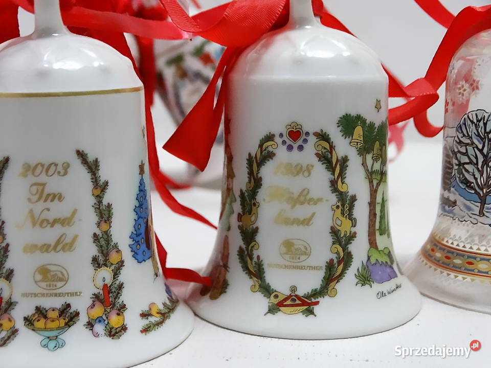 Dzwonki Porcelanowe Choinkowe Hutschenreuther Boże Narodzenie Biłgoraj