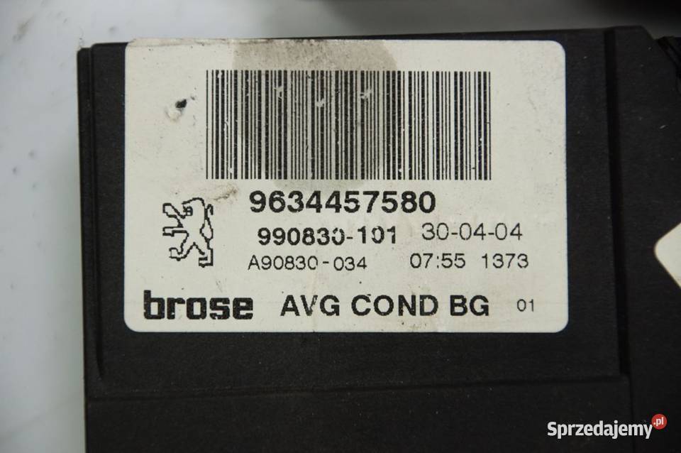 PODNOŚNIK SZYBY LP PEUGEOT 307 SW 9634457580 Lipno