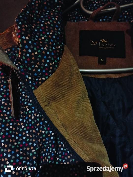 używana wielokolorowa Kurtka dziewczęca wiosenno