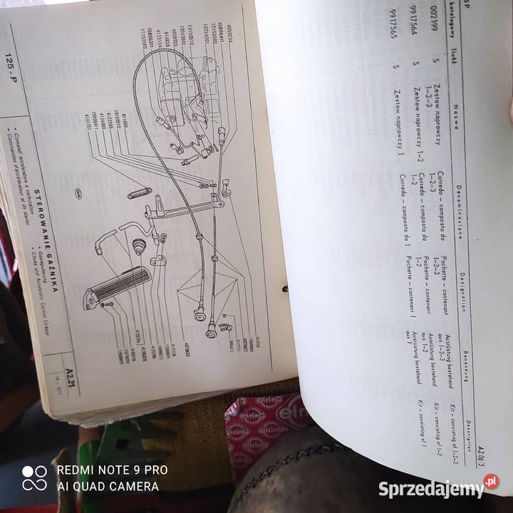 książka serwisowa profesjonalna Fiat 125 i Lubin sprzedam